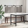 Tête de lit suspendue Avec lumière LED Taupe Tissu 633933633933