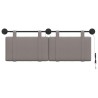 Tête de lit suspendue Avec lumière LED Taupe Tissu 633933633933