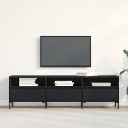 Meuble TV Chêne noir 150 x 30 x 44,5 cm Bois d'ingénierie 633938633938