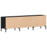 Meuble TV Chêne noir 150 x 30 x 44,5 cm Bois d'ingénierie 633938633938
