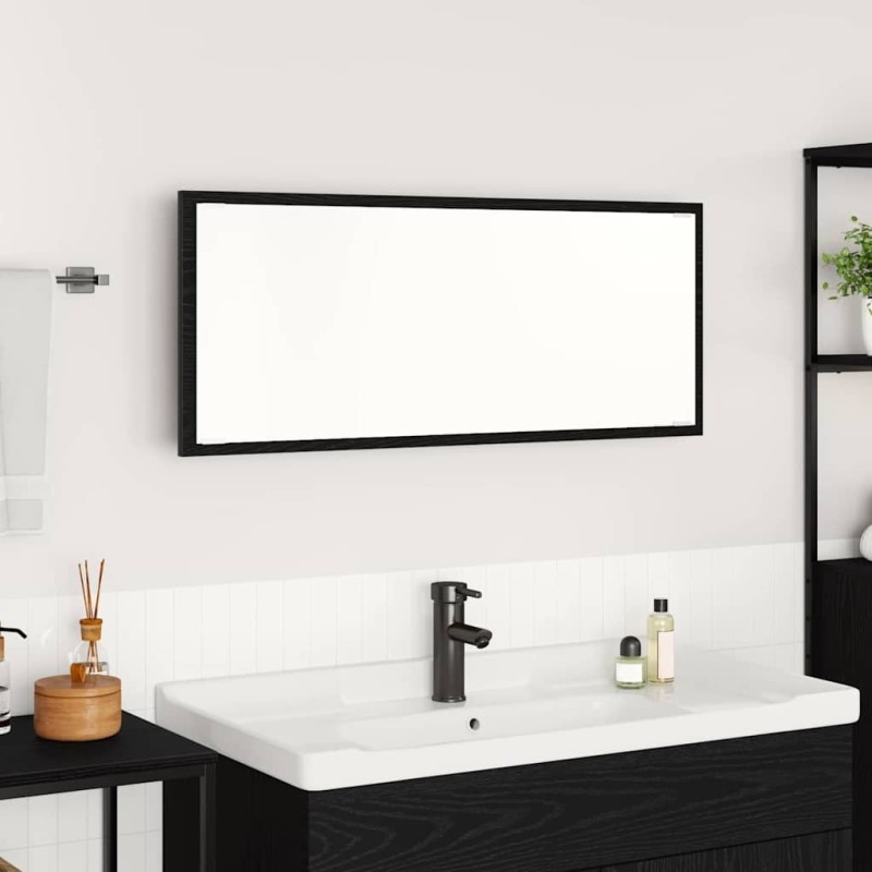 Miroir Chêne noir 90 x 8,5 x 37 cm Bois d'ingénierie 633940633940