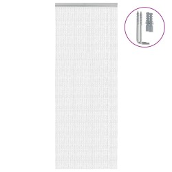 Moustiquaire de porte à chaîne 80x201 cm aluminium 633941633941