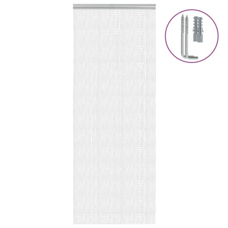 Moustiquaire de porte à chaîne 80x201 cm aluminium 633941633941