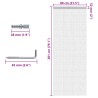 Moustiquaire de porte à chaîne 80x201 cm aluminium 633941633941