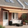 Auvent rétractable manuel Sable 4,5 × 3,5 m 633947633947
