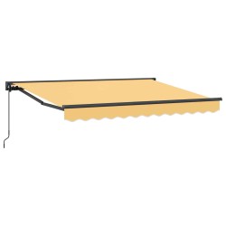 Auvent rétractable manuel Sable 4,5 × 3,5 m 633947633947