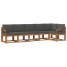Ensemble de canapés d'extérieur 6 pcs Naturel et Anthracite 633952633952