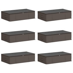 Boîte de rangement avec fenêtre transparente 6 pcs Gris 633954633954