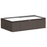 Boîte de rangement avec fenêtre transparente 6 pcs Gris 633954633954
