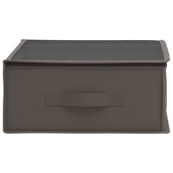 Boîte de rangement avec fenêtre transparente 6 pcs Gris 633954633954