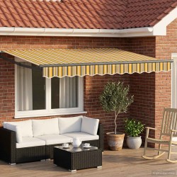 Auvent rétractable électrique Jaune, Gris, Anthracite 2,5 x 2 m 633961633961