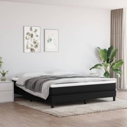 Matelas de lit à ressorts ensachés fermeté moyenne Noir 160x200x20 cm Tissu 633962633962