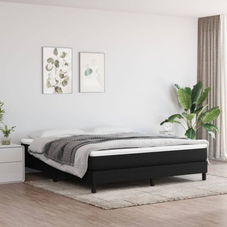Matelas de lit à ressorts ensachés fermeté moyenne Noir 160x200x20 cm Tissu 633962633962