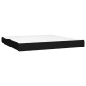 Matelas de lit à ressorts ensachés fermeté moyenne Noir 160x200x20 cm Tissu 633962633962