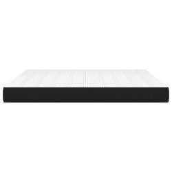 Matelas de lit à ressorts ensachés fermeté moyenne Noir 160x200x20 cm Tissu 633962633962
