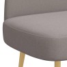 Banc rembourré avec dossier Taupe 110 x 60 x 76 cm Polyester 633965633965