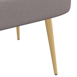 Banc rembourré avec dossier Taupe 110 x 60 x 76 cm Polyester 633965633965