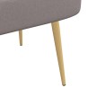 Banc rembourré avec dossier Taupe 110 x 60 x 76 cm Polyester 633965633965