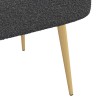 Banc rembourré avec dossier Gris foncé 110 x 60 x 76 cm Bouclé 633968633968