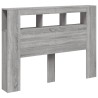 Tête de lit à LED sonoma gris 140x18,5x103,5 cm bois ingénierie 633977633977