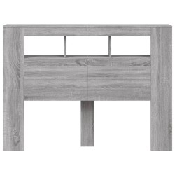 Tête de lit à LED sonoma gris 140x18,5x103,5 cm bois ingénierie 633977633977