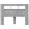Tête de lit à LED sonoma gris 140x18,5x103,5 cm bois ingénierie 633977633977