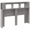 Tête de lit à LED sonoma gris 140x18,5x103,5 cm bois ingénierie 633977633977