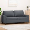 Canapé à 2 places Gris foncé 140 cm Velours 633988633988