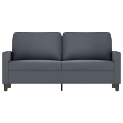 Canapé à 2 places Gris foncé 140 cm Velours 633988633988