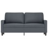 Canapé à 2 places Gris foncé 140 cm Velours 633988633988