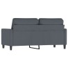 Canapé à 2 places Gris foncé 140 cm Velours 633988633988