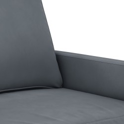 Canapé à 2 places Gris foncé 140 cm Velours 633988633988