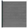 Ensemble de Clôture 175 x 186 cm WPC et Aluminium Gris 633998633998