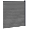 Ensemble de Clôture 175 x 186 cm WPC et Aluminium Gris 633998633998