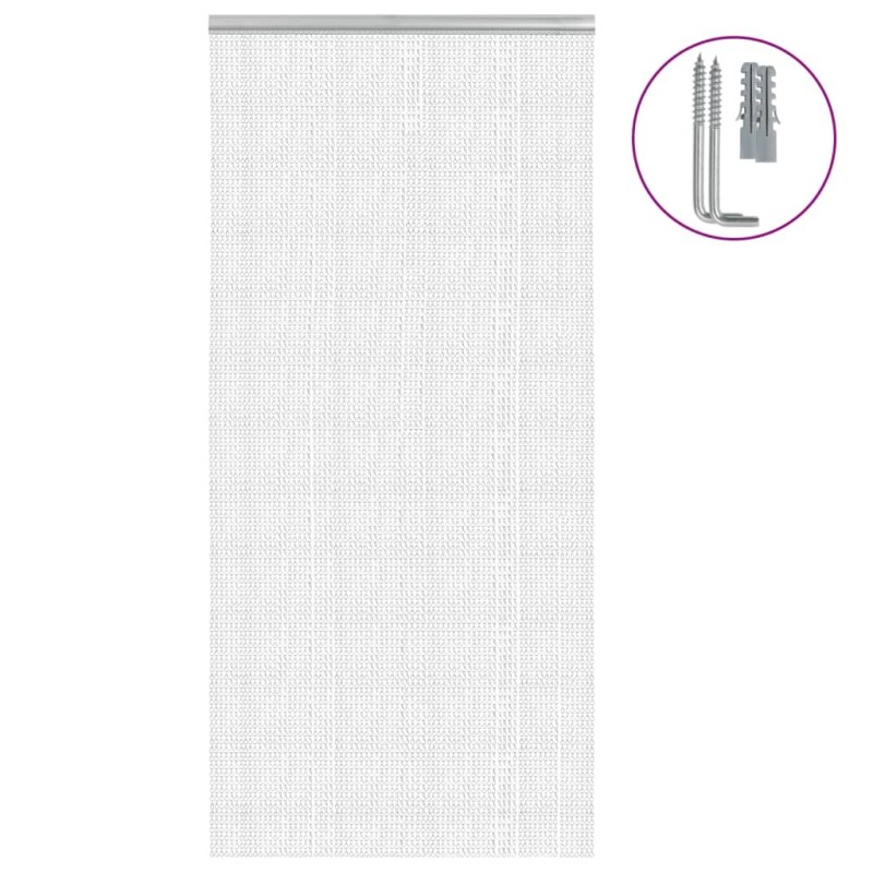 Moustiquaire de porte à chaîne 100x212 cm aluminium 634000634000