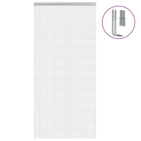 Moustiquaire de porte à chaîne 100x212 cm aluminium 634000634000