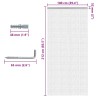 Moustiquaire de porte à chaîne 100x212 cm aluminium 634000634000