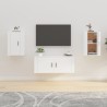 Meubles TV muraux 2 pcs Blanc 40x34,5x60 cm 634002634002