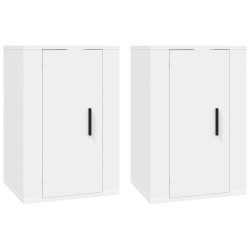 Meubles TV muraux 2 pcs Blanc 40x34,5x60 cm 634002634002