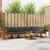 Ensemble de canapés d'extérieur 7 pcs Naturel et Anthracite 634004634004