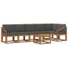 Ensemble de canapés d'extérieur 7 pcs Naturel et Anthracite 634004634004