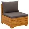 Ensemble de canapés d'extérieur avec coussin 4 Pièce Marron 634005634005