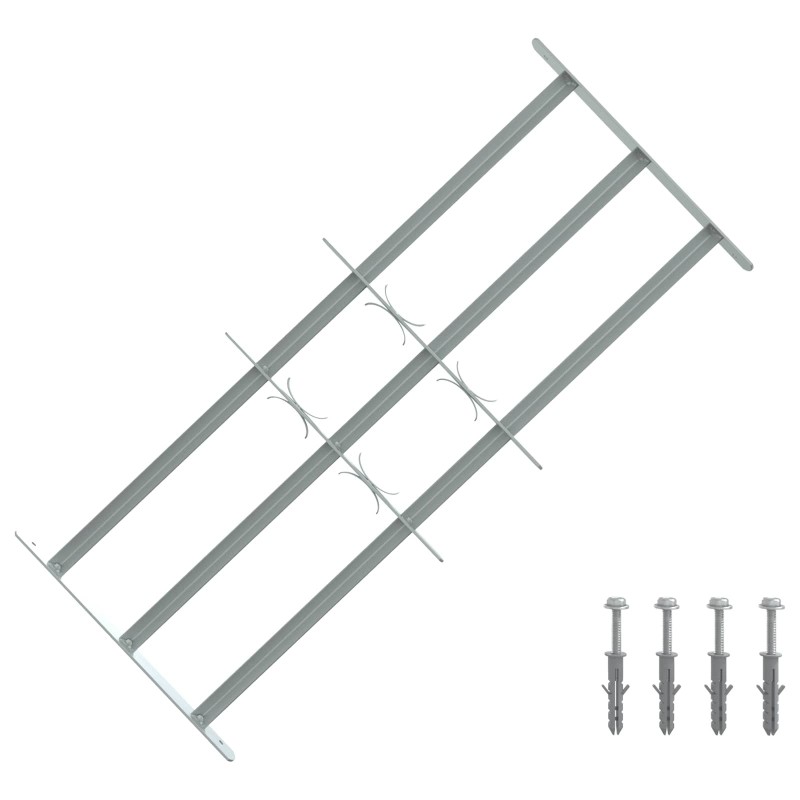 Grille de sécurité pour fenêtres avec 3 barres transversales 634008634008
