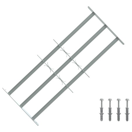 Grille de sécurité pour fenêtres avec 3 barres transversales 634008634008