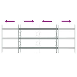Grille de sécurité pour fenêtres avec 3 barres transversales 634008634008