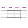 Grille de sécurité pour fenêtres avec 3 barres transversales 634008634008