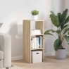 Bibliothèque empilable chêne sonoma 30x30x80 cm bois ingénierie 634011634011