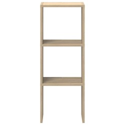 Bibliothèque empilable chêne sonoma 30x30x80 cm bois ingénierie 634011634011