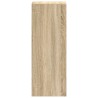 Bibliothèque empilable chêne sonoma 30x30x80 cm bois ingénierie 634011634011