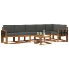 Ensemble de canapés d'extérieur 7 pcs Naturel et Anthracite 634012634012